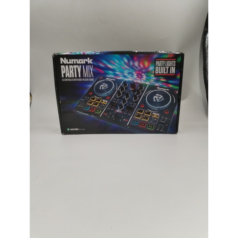 Numark Party Mix DJ Controller With Built In Light Show Serato DJ Lite Platine Numark Party Mix DJ Controller With Built In Light Show Serato DJ Lite Platine