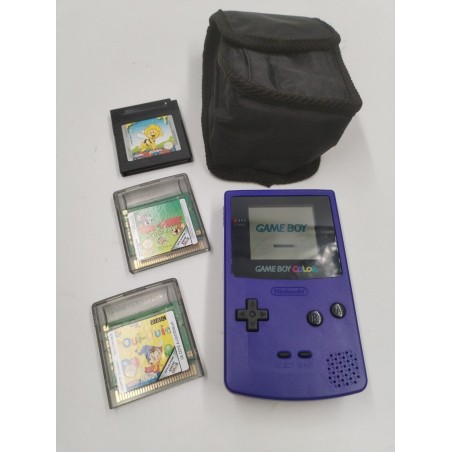 Nintendo Game Boy Color Violette Jeux Tom Et Jerry Oui-Oui Maya L Abeille Housse