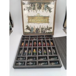 Grand Jeux D Échecs Bustes Chevalier Médiévaux Peint A La Main Pièces Roi 8.5cms
