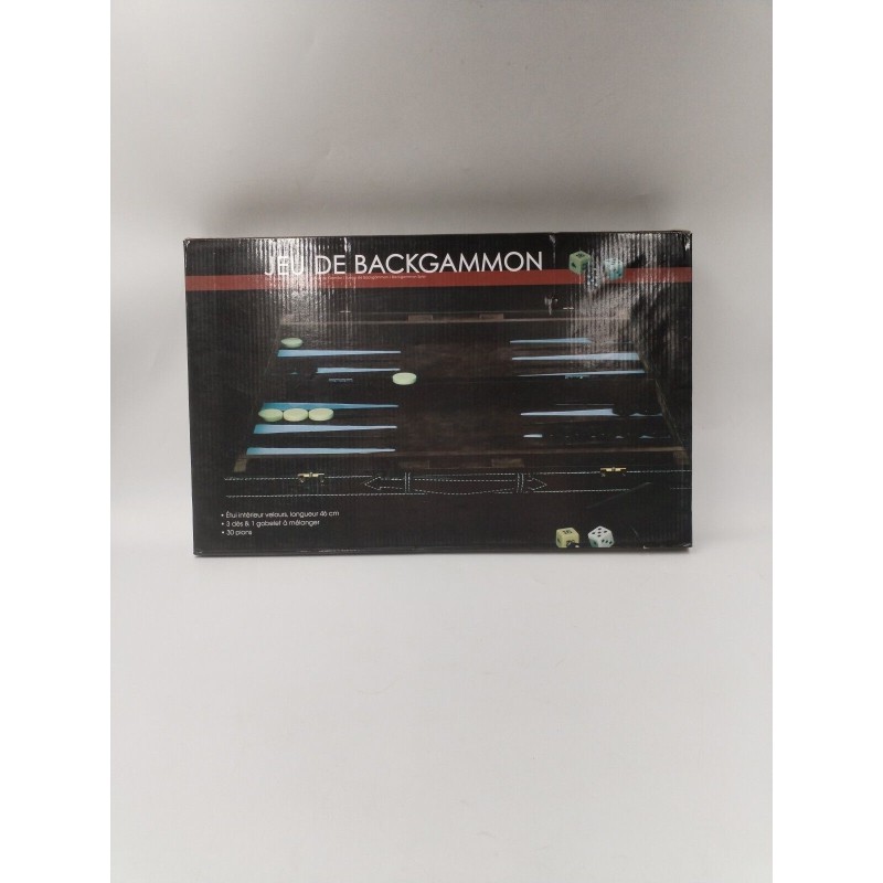 Jeu De Backgammon Neuf Coffret Valise Luxe Intérieur Velours Jeu De Société Jeu De Backgammon Neuf Coffret Valise Luxe Intérieur Velours Jeu De Société