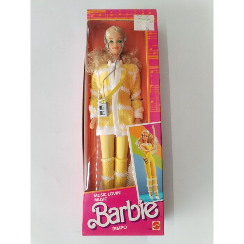 Barbie 1985 Neuve Music Lovin Tempo Mattel Étiquette Printemps 135 Francs Poupée Barbie 1985 Neuve Music Lovin Tempo Mattel Étiquette Printemps 135 Francs Poupée