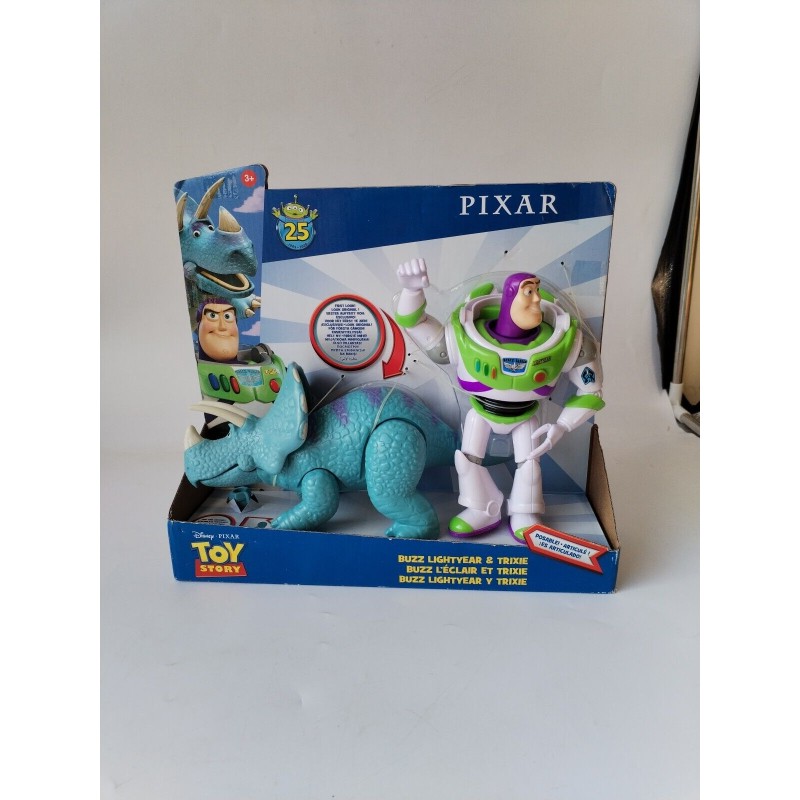 Toy Story Buzz L'éclair Et Trixie Figurines Neuve Disney Pixar