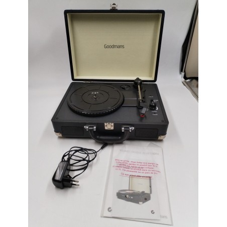 Tourne Disque Bluetooth Goodmans Modèle 417902 Intérieur Comme Neuf Turntable