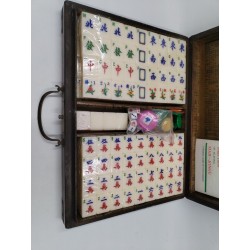 Coffret Valise Jeu De Mah Jong Chinese Game Of Fournies Winds Mah-jongg Mah Jong