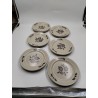 Sologne Faience De St Amand France 12 Assiettes A Dessert Vaisselle Art Table