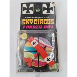 Sky Circus Fokker Dr 1 Dieu Cast Metal Models Go Line Avion Gold Collector's...