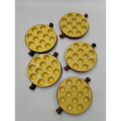 Lot 5 Poêlons La Bourguignonne Made In France Caquelons Escargots Émile Henry