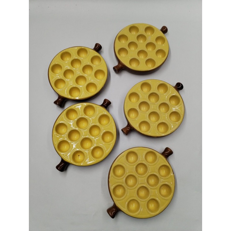 Lot 5 Poêlons La Bourguignonne Made In France Caquelons Escargots Émile Henry Lot 5 Poêlons La Bourguignonne Made In France Caquelons Escargots Émile Henry