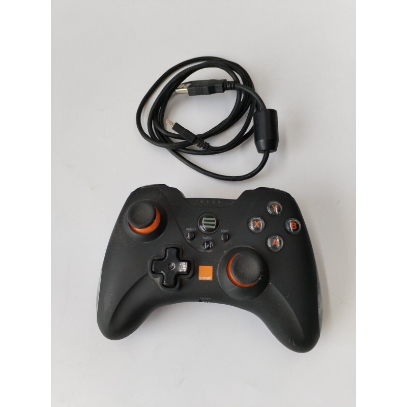 Manette De Jeux Vidéo Orange Turbo Arcade Xbox PlayStation Accessoire Jeu Manette De Jeux Vidéo Orange Turbo Arcade Xbox PlayStation Accessoire Jeu