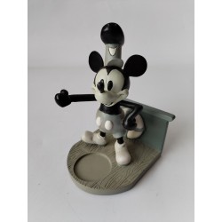 Figurine horloge DISNEYLAND PARIS Mickey Steamboat Willie résine Disney 13 cm 