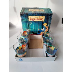 Coffret Disney Pocahontas 6 Verres Série Limité +1 Mobile En Boîte Vmc France