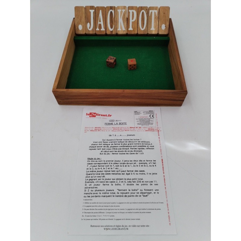 Ferme La Boîte ! Jackpot Le Délirant Jeu Bois Jeux De Société Ferme La Boîte ! Jackpot Le Délirant Jeu Bois Jeux De Société