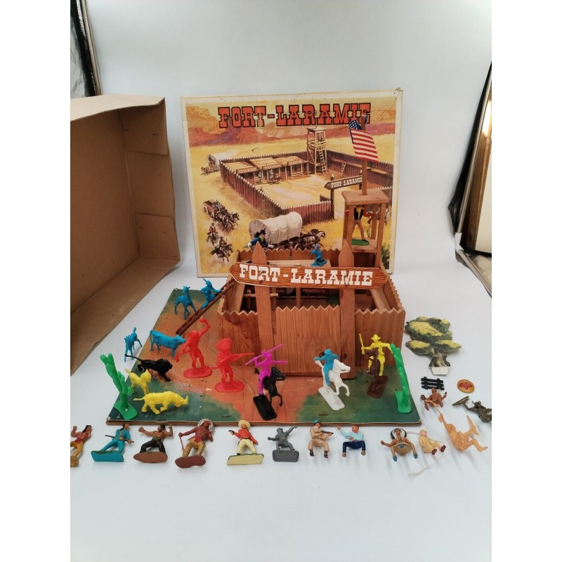 Fort Laramie Comansi Starlux Crescent Toy Jeu Ancien Geronimo Vs Buffalo Bill Fort Laramie Comansi Starlux Crescent Toy Jeu Ancien Geronimo Vs Buffalo Bill