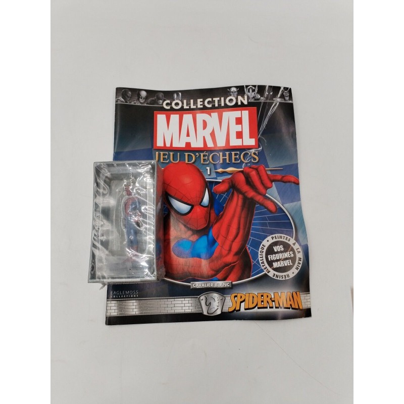 Marvel Spider Man Jeu D'échecs Cavalier Blanc Neuf Blister Fascicule Collection Marvel Spider Man Jeu D'échecs Cavalier Blanc Neuf Blister Fascicule Collection