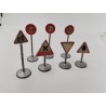 Lot De 7 Panneaux Anciens Dinky Toys Meccano Fer Jouet Modélisme Jouef Ho Trains