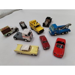 Lot 9 Jouets Ancien Voitures Miniatures Rico Solido Matchbox Golden Total BMW