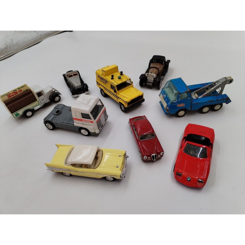 Lot 9 Jouets Ancien Voitures Miniatures Rico Solido Matchbox Golden Total BMW
