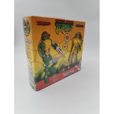 Neuf Lot 2 turtles supermag raphael donatello tmnt tortues ninja figurine jouet 
