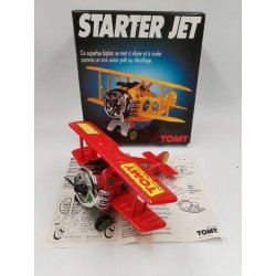 Starter Jet Tomy 1989 Jouet Électronique Collector Bi Plane Véhicule Miniature 