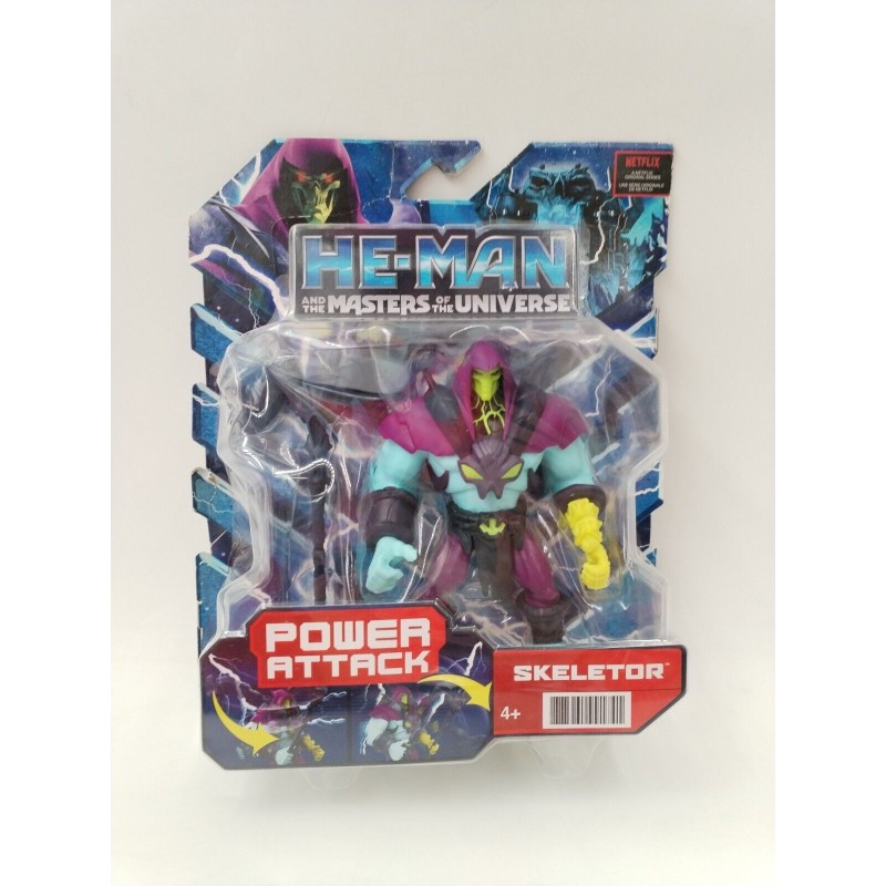 he-man masters of the universe skeletor power attack mattel figurine maitre...