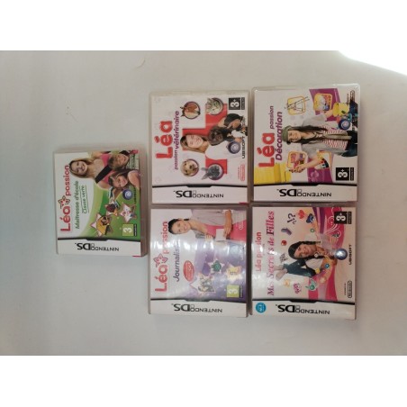 Léa Passion Lot De 5 Jeux Vidéo Nintendo Ds Maîtresse D'école Vétérinaire...