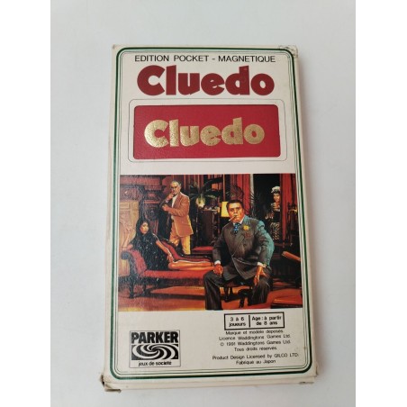 Cluedo 1991 Édition Pocket Magnétique Parker Jeux De Société Voyage Luxe