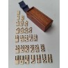 Miniature Jeu Ancien De Dominos Complet En Boîte Jeux Nouveaux Réunis Os