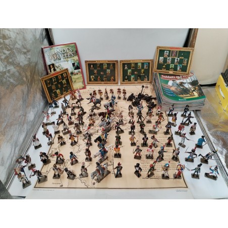 Lot 95 Figurines Soldats De Plombs Napoléon Grande Armée Atlas Starlux Ancien