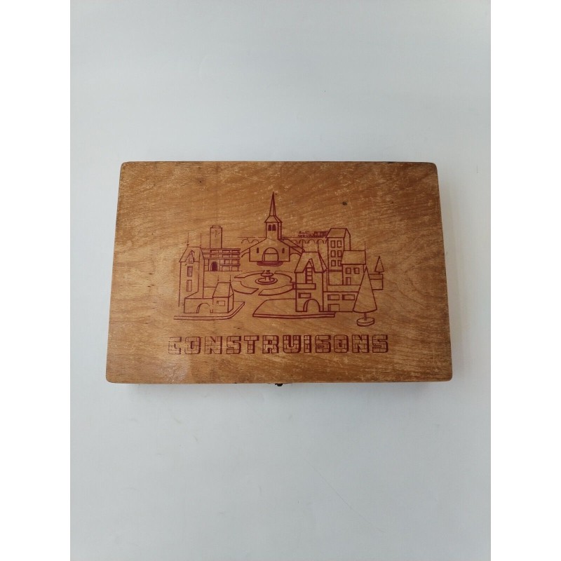 Construisons Boite De Jeu Ancienne Bois Construction Jeux Architecte Village Construisons Boite De Jeu Ancienne Bois Construction Jeux Architecte Village