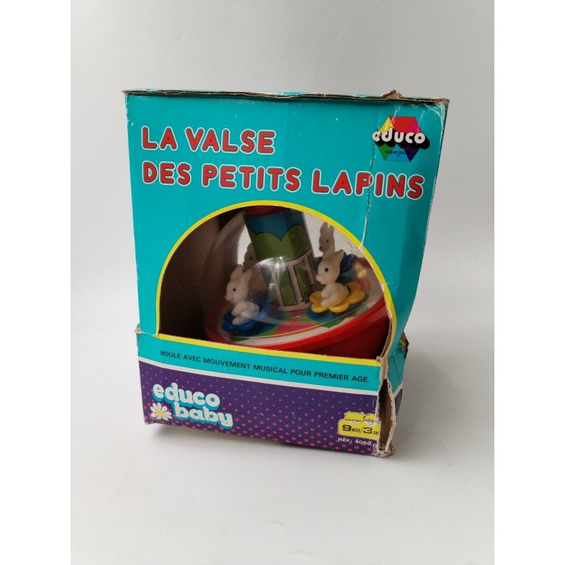 La Valse Des Petits Lapins Educo Baby Super jouet Boule Mouvement Musical... La Valse Des Petits Lapins Educo Baby Super jouet Boule Mouvement Musical...