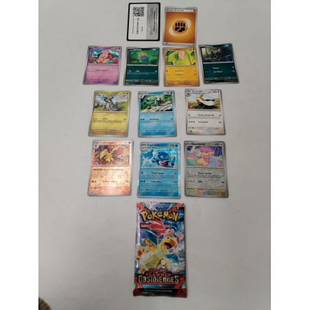 Booster Cartes Pokémon Flammes Obsidiennes Écarlate Violet Carmadura Superdofin