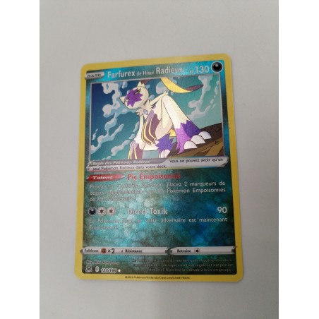 farfurex de hisui radieux 123/196 Carte Pokémon jcc Holo Full Art Reverse...