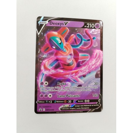 Deoxys V Swsh266 Promo 2022 Carte Pokémon Jcc Holo Full Art Reverse Nintendo