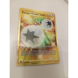 Énergie Double Turbo Spéciale Or 216/189 Carte Pokémon Jcc Holo Full Art Reverse