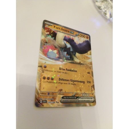 Fort-ivoire Ex 123/198 Carte Pokémon Jcc Holo Full Art Reverse Nintendo