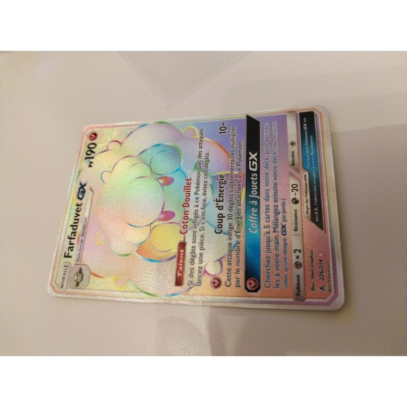 Farfaduvet Gx 226/214 2019 Carte Pokémon Jcc Holo Full Art Reverse Nintendo