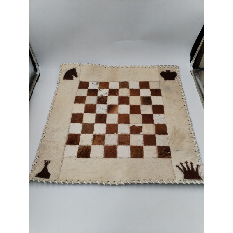 Grand Tapis De Jeu En Peau De Bête Échiquier Jeux D'échecs Échec Plateau Damier Grand Tapis De Jeu En Peau De Bête Échiquier Jeux D'échecs Échec Plateau Damier