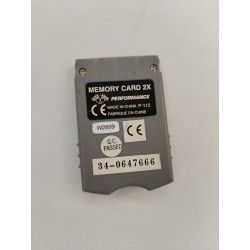 Memory Card 2 X Performance PlayStation Game Console Jeux Vidéo Carte Mémoire 