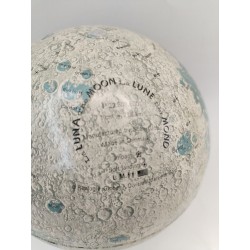 La Lune Scan Globe Denmark Globes Lunaire Métal