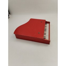 Baby Grand Piano A Queue Bois Rouge Jouet Musique Instrument Clavier