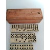 Jeu Dominos Ancien Double 6 Six Riveté Os Ébène 3 Rivets Jeux Anciens Domino