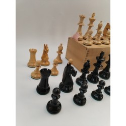 Ancien Jeu D'échecs Staunton Jeux Échec Billes De Verre Antique Chess Set Échecs