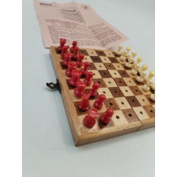 Jeux D'échecs Pliant Voyage Bois Picot Vauen Schach Jeu Échec Echecs