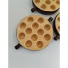 Lot 3 Poêlons Neuf A Escargots 12 Troues Rustique Poêlon Escargot 🐌Plat Four 