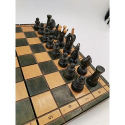 Jeux D'échecs Bois Coffret Pliant Plateau Échiquier Jeu Échec Échecs