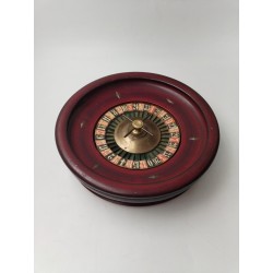 Très Belle Roulette Ancienne De Casino En Bois 30,5 CMS Jeux Jeu Ancien