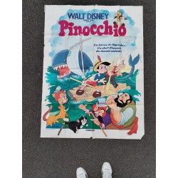 PINOCCHIO Walt Disney Productions Affiche de film Cinéma 120 X 160 cm Pub Film 