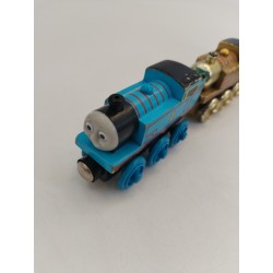 Lot De 4 Thomas Trains En Bois Aimanté Limited Édition Gold Paint Jeu Jouet...