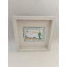 Le Petit Prince Peinture Signée Boignal Plaque Émaillé Encadré Création