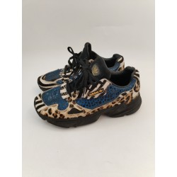 Adidas Torsion Falcon Léopard Zèbre Panthère Basket Tennis Chaussure Peau Us...